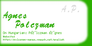 agnes polczman business card